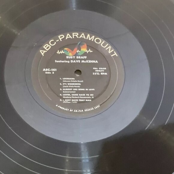 Ruby Braff (Vinyl, 1956) ABC Paramount ABC 141 VG+ RECORD ONLY Dave McKenna LP - Picture 5 of 6